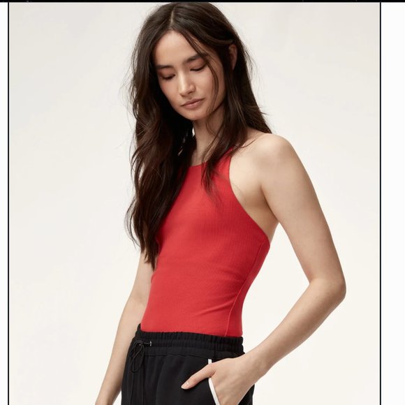LIKE NEW Aritzia Wilfred Halter Open Back Bodysuit Size Small - Picture 4 of 7